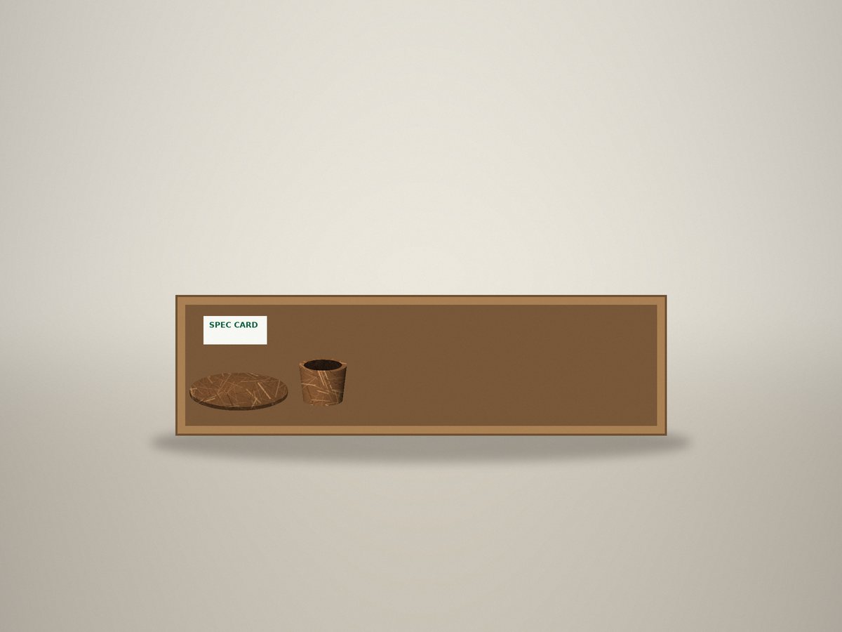 Sample kit laid out with specification cards
